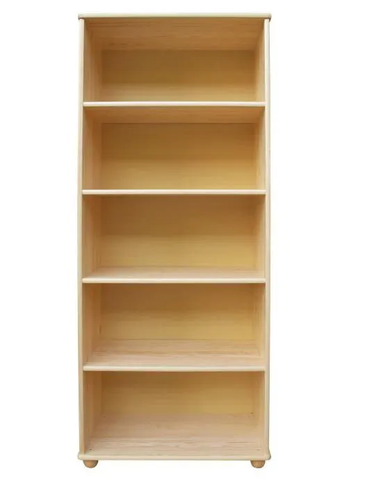 Étagère sur pieds, 80 cm de large, Pin Bois-massif, Couleur: Naturel Abbildung