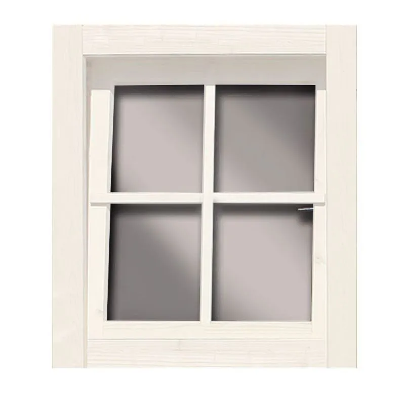 Fenêtre pour maisons de 38 mm avec ferrure D/K PROMOTION blanc ivoire