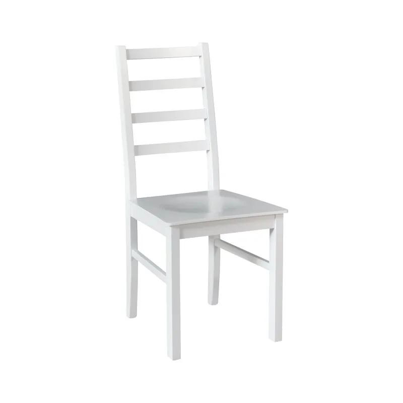 Chaise de salle à manger Maikop blanche laquée | Design classique | Hêtre massif | Siège 45 cm | Robuste et élégante