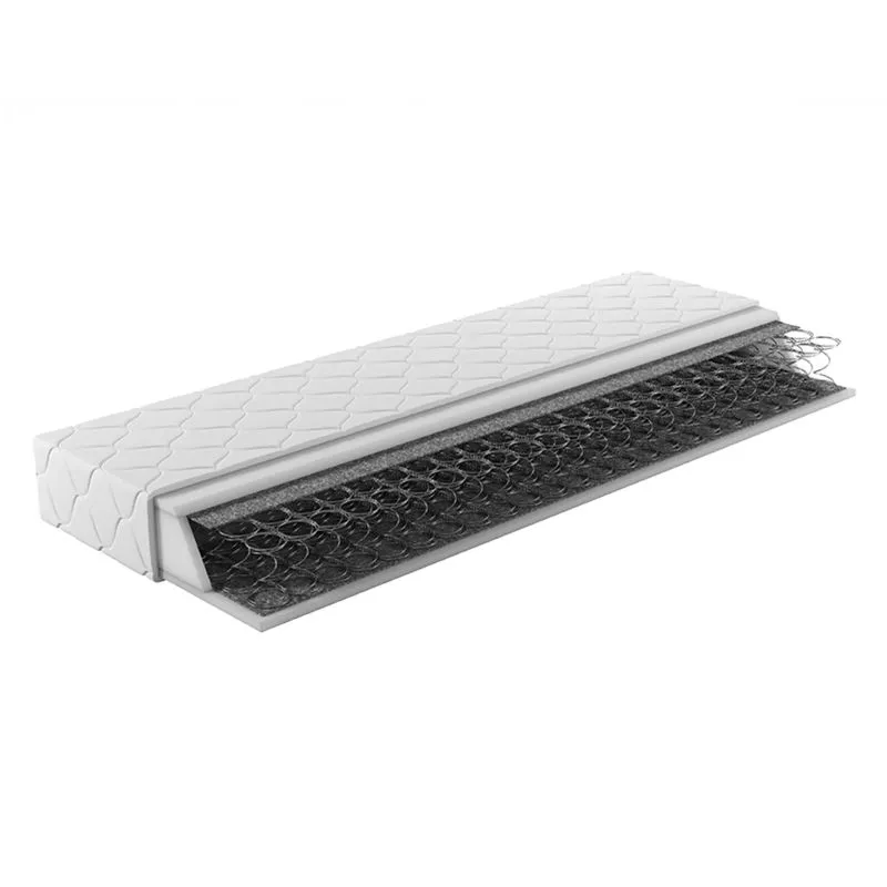 Matelas Traumfeder 01 | 80 x 200 cm | Blanc | Ressorts Bonnell | mi-ferme | Hauteur 16 cm