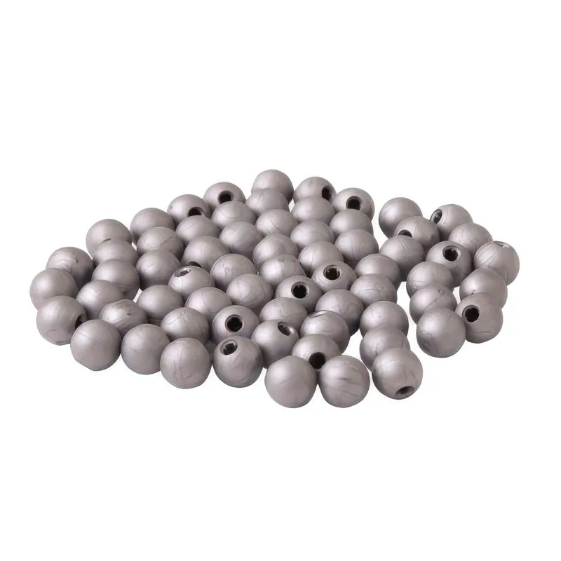 Boules décoratives en plastique, Couleur: argent