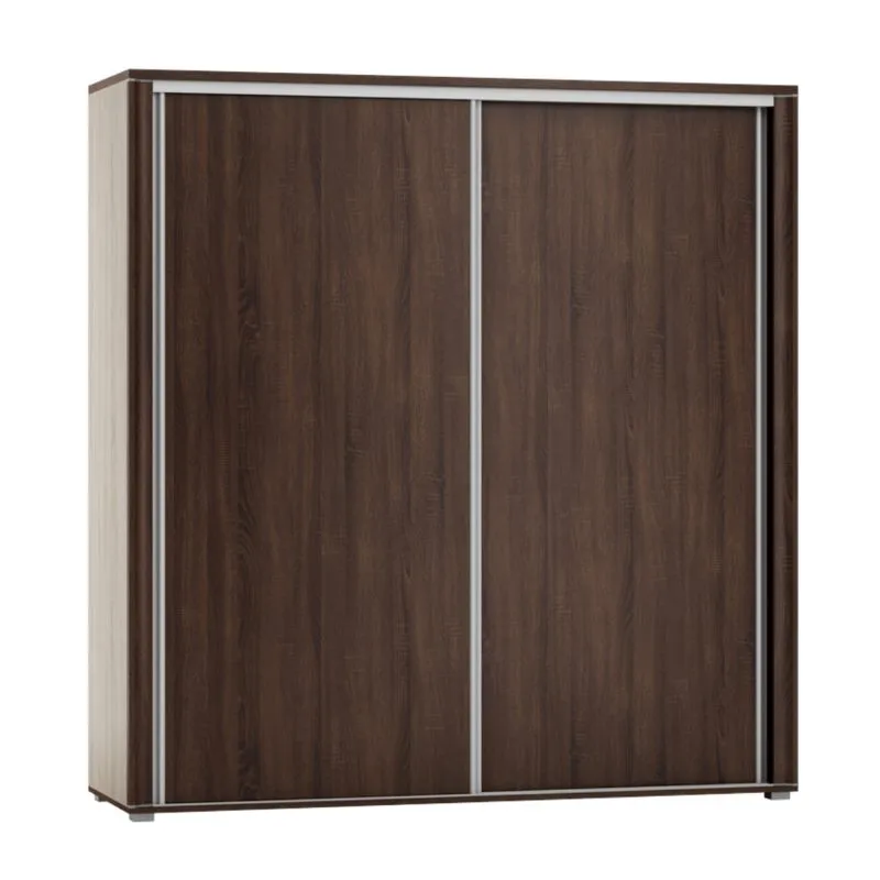 Armoire à portes coulissantes Aitape 18 | Sonoma chêne foncé | 188 x 200 x 60 cm | Rangement spacieux