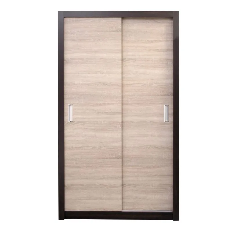 Armoire à portes coulissantes Sepatan 07 | Wenge & Sonoma chêne | 210 x 120 x 60 cm