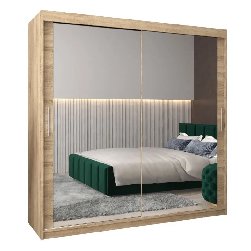 200 cm de large Armoire avec 10 casiers et 2 portes | Couleur: Chêne Sonoma Abbildung