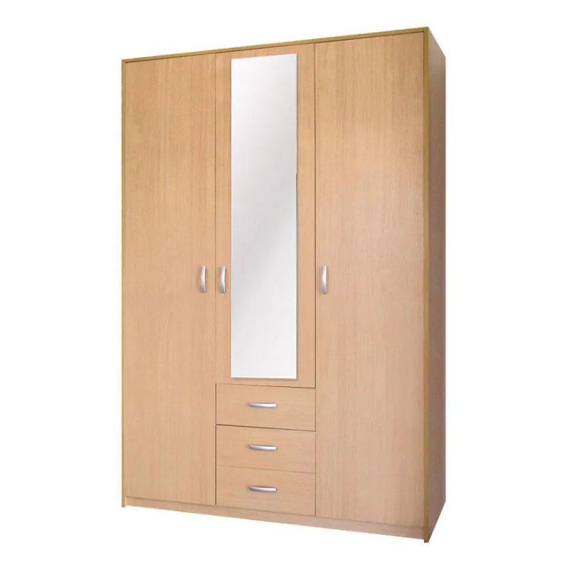Armoire avec mirroir, Couleur: Aulne - Dimensions: 210 x 140 x 55 cm (H x L x P) Abbildung