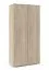 Armoire penderie moderne Zapopan 27 | 2 tringles extensibles | 2 compartiments | 185 x 90 x 40 cm | Finition haut de gamme