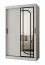 Armoire / 1 porte miroir / Blanc mat / 120 x 62 x 200 cm / 2 tringles / Système de glissières fiable / 5 compartiments / Détails modernes