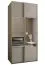 Penderie / Armoire à portes coulissantes / Couleur : cachemire / 2 tringles / 2 portes coulissantes / 245,5 x 120 x 64 cm / Miroir / Fermeture en douceur / 6 compartiments