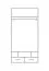 Chambre d'adolescent - Armoire, Blanc / Turquoise - Dimensions: 195 x 80 x 50 cm (H x L x P)