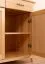 Vitrine en pin massif naturel Turakos 11 | 214 x 100 x 50 cm | Design épuré et chaleureux