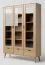 Vitrine en chêne massif naturel Aurornis 12 | 200 x 142 x 40 cm | Design moderne et chaleureux