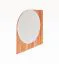 Spiegel mural Wellsford 47 | Bois de hêtre cœur massif huilé | 65 x 65 x 2 cm | Design haut de gamme