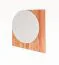 Spiegel mural Wellsford 47 | Bois de hêtre cœur massif huilé | 65 x 65 x 2 cm | Design haut de gamme