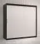 Armoire exceptionnelle Balmenhorn 15, Couleur : Noir mat / Blanc mat - Dimensions : 200 x 180 x 62 cm (H x L x P), avec grand espace de rangement