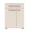 Armoire à chaussures avec un tiroir Neiafu 106, couleur : cachemire, deux portes, système Soft-Close, design moderne, pieds réglables, très stable