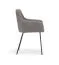 Chaise de salle à manger rembourrée / Couleur : Gris / Noir / Bonne finition / Tissu chenille / Dimensions : 53 x 55 x 82 cm / Pieds antidérapants / Construction robuste