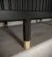 Armoire étroite à portes coulissantes Jotunheimen 26, couleur : noir - Dimensions : 208 x 100,5 x 62 cm (H x L x P)