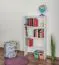 Étagère "Easy Meubles" S05, hêtre massif laqué blanc - 120 x 64 x 20 cm (h x l x p)