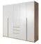 Chambre à coucher - Armoire, Couleur: Chêne / Blanc mat - 214 x 225 x 60 cm (H x L x P) Abbildung