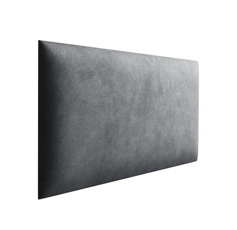 Panneaux rembourrés, lot de 10, Couleur : Anthracite, Revêtement : Velours, dimensions : 40 x 30 cm
