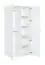 Chambre d'adolescents - Armoire à portes battantes / armoire Skalle 10, couleur : blanc - Dimensions : 206 x 94 x 60 cm (H x L x P)