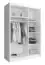Armoire moderne Bickleigh 03, Couleur : Gris - Dimensions : 200 x 130 x 62 cm (h x l x p), avec cinq casiers