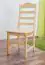 Chaise en bois de pin massif, naturel Junco 245 - Dimensions 102 x 45 x 54 cm