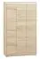 Salon - Armoire, Couleur: Chêne Sonoma clair - 200 x 120 x 50 cm (H x L x P), avec 3 portes, 2 tiroir(s) et 6 casiers