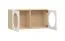 Armoire suspendue moderne avec deux compartiments Aenna 94, deux portes, Couleur : Blanc / Chêne, Dimensions : 50,5 x 100,5 x 33,5 cm, Très bonne finition