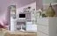 Chambre ado complète 6 pièces blanc | Bureau intégré | Nombreux rangements pratiques | Série Alard
