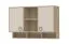 Armoire murale 24, couleur : hêtre / crème - 82 x 128 x 37 cm (h x l x p)