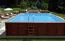 Piscine de jardin rectangulaire Sunnydream 08, 7,90 x 4,00 mètres, avec système de filtration Premium, média filtrant, échelle de piscine, liner de piscine, voile de fond et voile de paroi, raccords d'angle en acier inoxydable