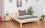 Bois massif Lit Pin 160 x 200 cm Naturel avec sommier à lattes Abbildung