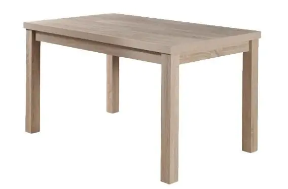 Table à manger 140x90 cm MDF, Extensible jusqu'à 220 cm, Couleur: Chêne Sonoma Abbildung