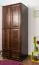 Armoire en bois de pin massif, couleur noix 012 - Dimensions 190 x 80 x 60 cm (H x L x P)