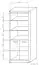 Armoire Kundiawa 31, couleur : chêne Sonoma clair / chêne Sonoma foncé - Dimensions : 200 x 80 x 40 cm (H x L x P)