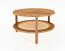 Table basse Wellsford 50 chêne sauvage massif huilé - Dimensions : 60 x 60 x 35 cm (l x p x h)