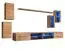 Meuble-paroi stylé Volleberg 68, couleur : chêne wotan - dimensions : 150 x 280 x 40 cm (h x l x p), avec suffisamment d'espace de rangement