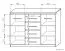 Commode Pamulang 10, couleur : Chêne de Sonoma - Dimensions : 91 x 122 x 40 cm (H x L x P)