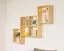 Étagère murale en pin massif naturel Junco 281 | 120 x 146 x 20 cm | 6 compartiments | Design moderne