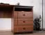 Bureau Mojokerto 06, couleur : noyer / noir - dimensions : 77 x 160 x 60 cm (h x l x p)