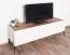 Meuble TV Asau 04, Couleur : Cachemire / Chêne foncé - Dimensions : 56 x 148 x 47 cm (H x L x P)