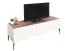 Meuble TV Asau 04, Couleur : Cachemire / Chêne foncé - Dimensions : 56 x 148 x 47 cm (H x L x P)