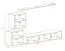 Meuble mural moderne Balestrand 65 | Blanc brillant | 150 x 250 x 40 cm | Push-to-open
