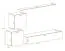 Meuble mural Balestrand 72 | Gris / Blanc | 150 x 250 x 40 cm | 3 portes | Grand espace de rangement