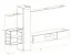Paroi de salon moderne avec fonction push-to-open Valand 17, couleur : blanc - Dimensions : 180 x 270 x 40 cm (H x L x P)
