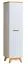 Armoire étroite, Couleur: Pin Blanc / Chêne Brun - Dimensions: 185 x 45 x 52 cm (H x L x P) Abbildung