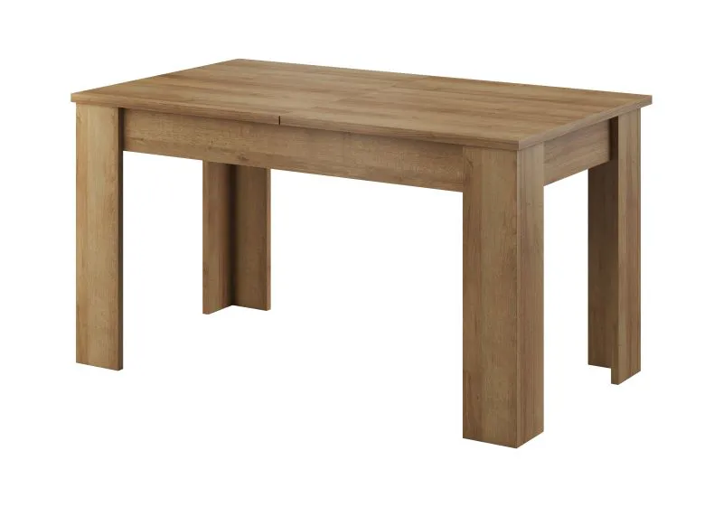 Table de salle à manger à ralonge Totnes 11, Couleur : Chêne Riviera - Dimensions : 140 - 180 x 80 cm (l x p)