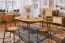 Table de salle à manger Wellsford 54, chêne sauvage massif huilé - Dimensions : 180 x 100 cm (l x p)