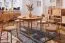 Table de salle à manger à ralonge Wellsford 53, bois de hêtre massif huilé - Dimensions : 120-160 x 120 cm (l x p)